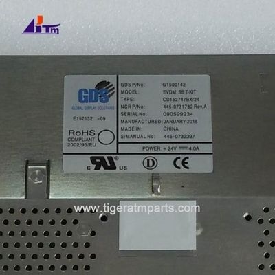 445-0731782 NCR 6625 6626 LCD 15 Inch Std. Bright Display Części maszyny bankomatu