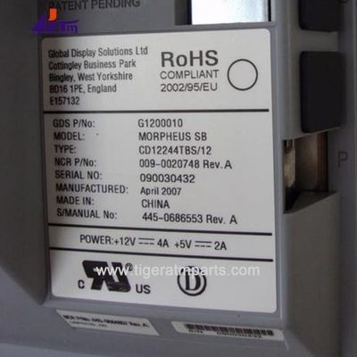 Części maszyny bankomatu NCR 58XX 12,1-calowy wyświetlacz LCD 445-0686553 009-0020748