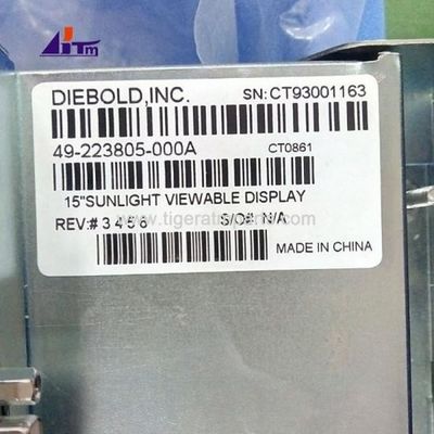 Części maszyny bankomatu Diebold LCD 15-calowy wyświetlacz widoczny na światło słoneczne 49223805000A