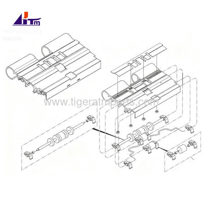 A002880 Wewnętrzny przewodnik Assy do NMD50 Dispenser Glory Triton NMD ATM Parts