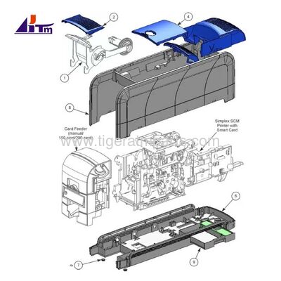 Akcesoria i części zamienne do drukarki kart identyfikacyjnych z tworzywa sztucznego Datacard SD360