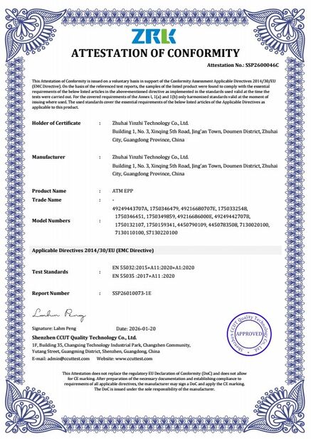 Chiny Tiger Spare Parts Co., Ltd Certyfikaty